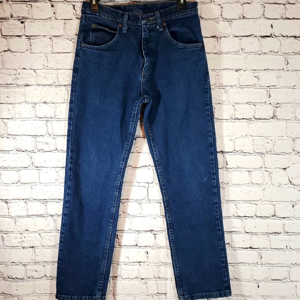 Wrangler Men's Deep Blue Straight Jeans 29X30
